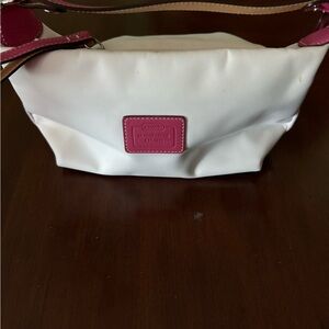 Coach mini white bag